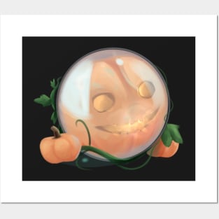 Halloween Pumpkin Orb Posters and Art